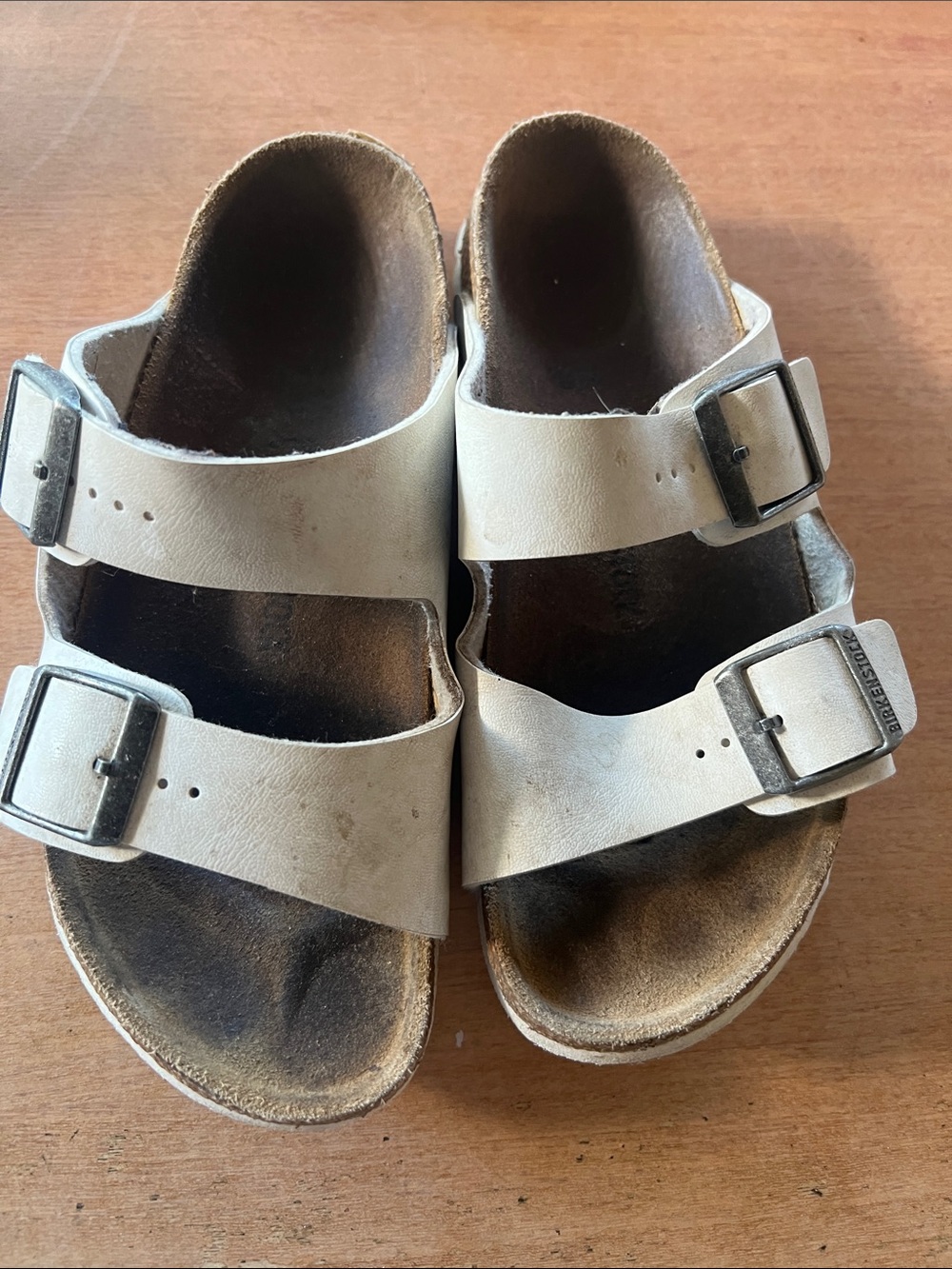 Birkenstock Kids Double Buckle Sandals in white